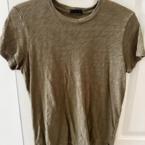 ATM Anthony Thomas Melillo Olive Green Short Sleeve Crew Tee